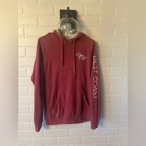 Women's Burgundy Michigan Hoodie